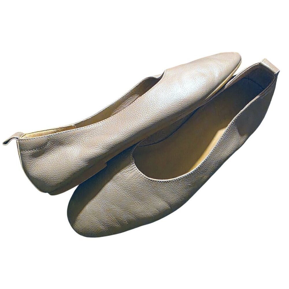 Everlane Mocha Taupe Leather Day Glove Flats Ballet Shoes Discontinued Color 9.5 - Picture 8 of 15